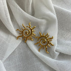 Boucles d'oreilles soleil maison muguette